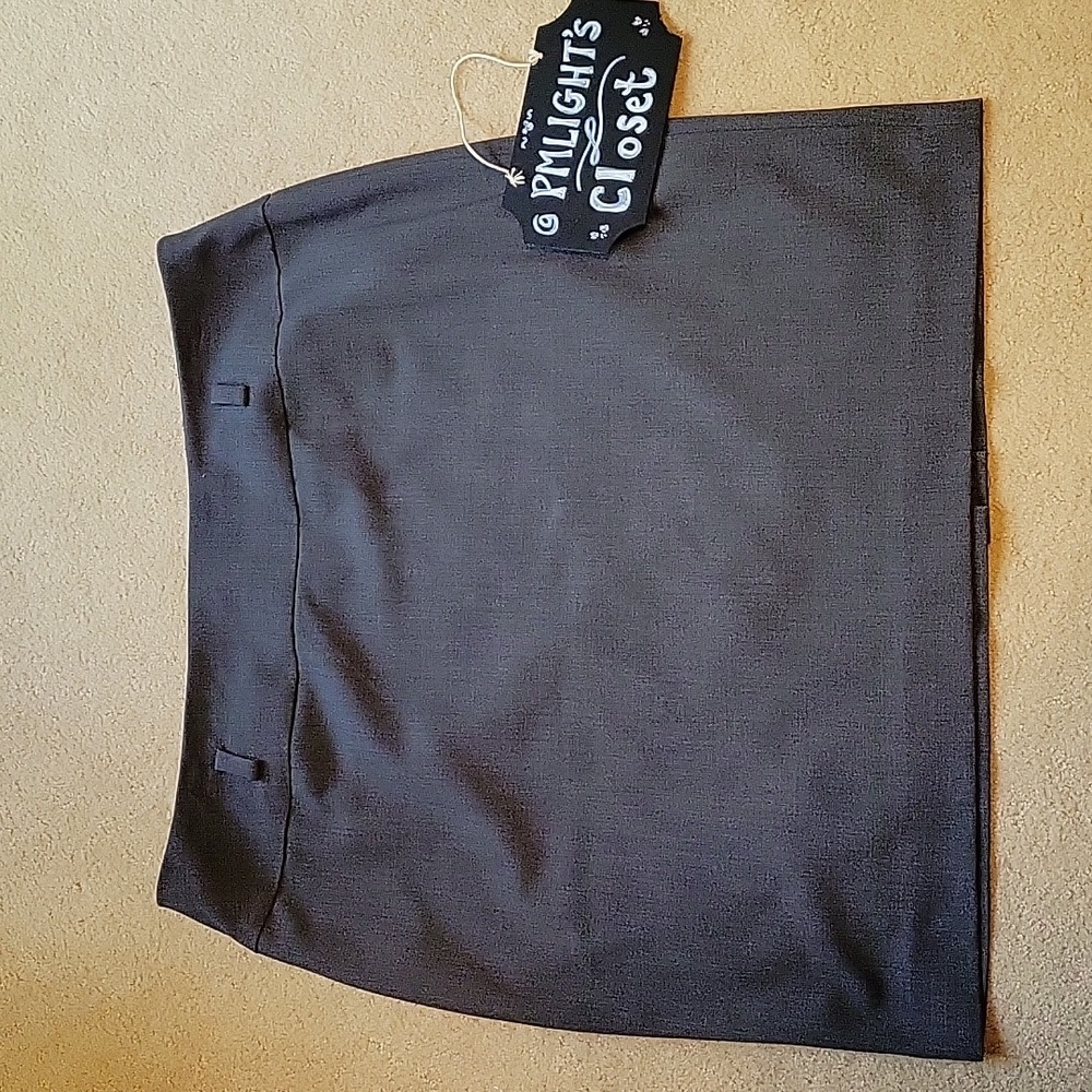 Calvin Klein Skirt Gray 16 Straight